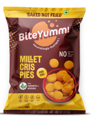 BiteYumm Millet Crispies - Peri Peri