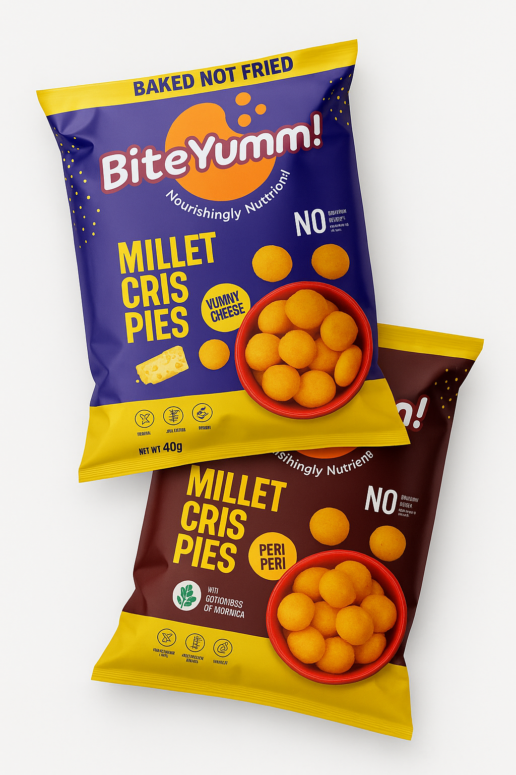 BiteYumm - P02 - Yummy Cheese + Peri Peri Combo -Pack of 6