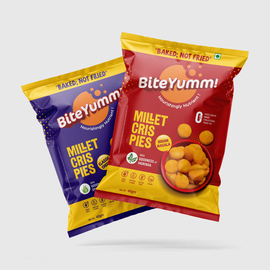 BiteYumm  - Yummy Cheese + Peri Peri Combo -Pack of 6